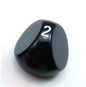 Black 3 Sided Die - D3