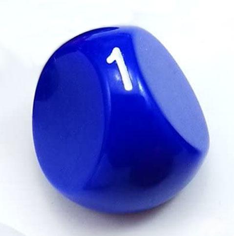 Blue 3 Sided Die - D3