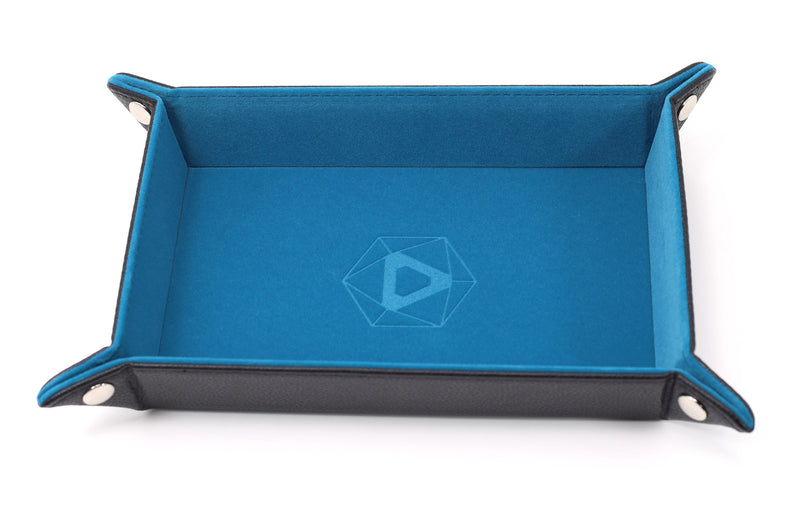 Die Hard Dice Table Armor Folding Rectangle Tray: Teal Velvet