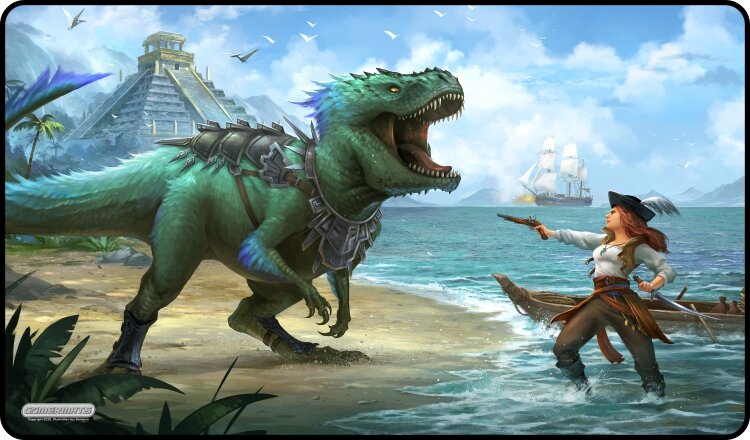 Gamermats Playmat - Dinosaur and Pirate