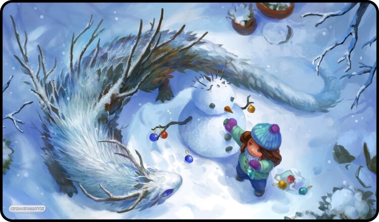 Gamermats Playmat - Do You Want to Build a Snowman?