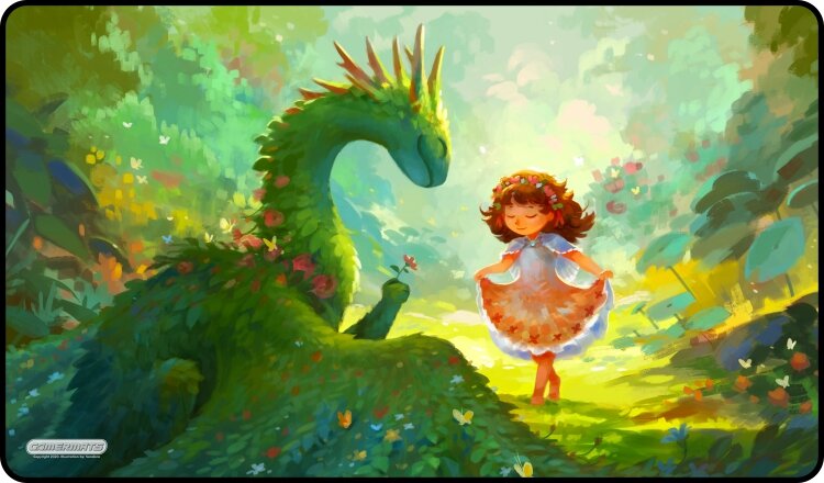 Gamermats Playmat - A Dragon and a Curtsy