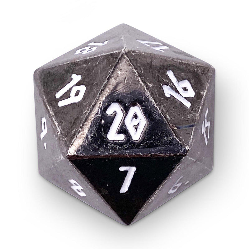 Norse Foundry Countdown Dice: Drow Black Metal 25MM