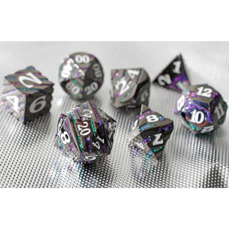 Forged Gaming Eldritch Mystery 7 Piece Metal Dice Set