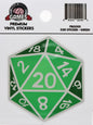 D20 Sticker - Green