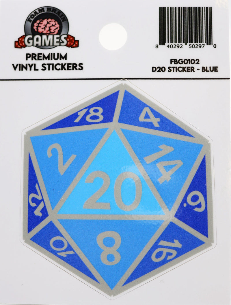 D20 Sticker - Blue