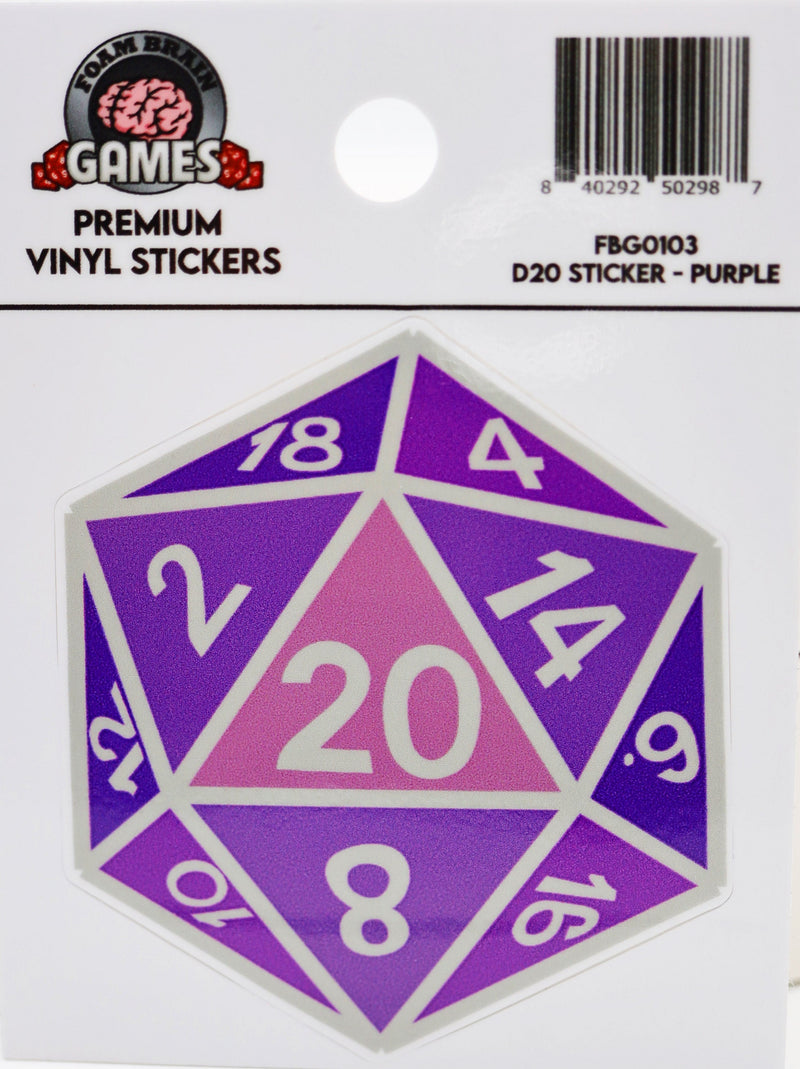 D20 Sticker - Purple