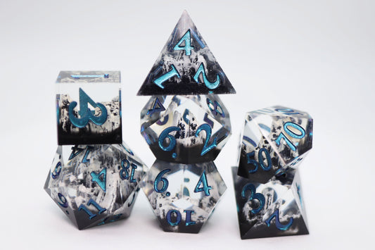 Sharp Edge Resin RPG Dice Set - The Journey North