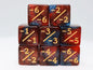 -1/-1 Red & Blue Glitter Counters  for Magic - set of 8