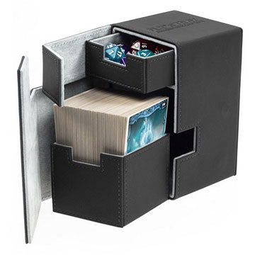 Ultimate Guard Flip N Tray Deck Box - Black (100+)