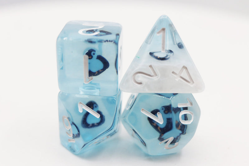 Frozen Penguin RPG Dice Set