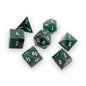 Norse Foundry 7 Die Gemstone RPG Dice Set: Green African Jade