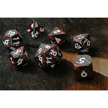 Forged Gaming Hell Storm 7 Piece Metal Dice Set