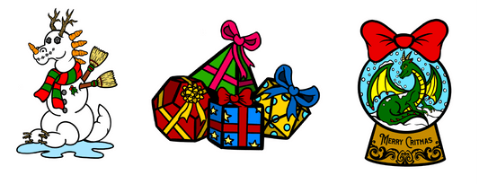 2020 Holiday Pin Set
