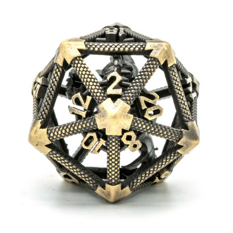 Hollow Dragon Keep D20 - Bronze