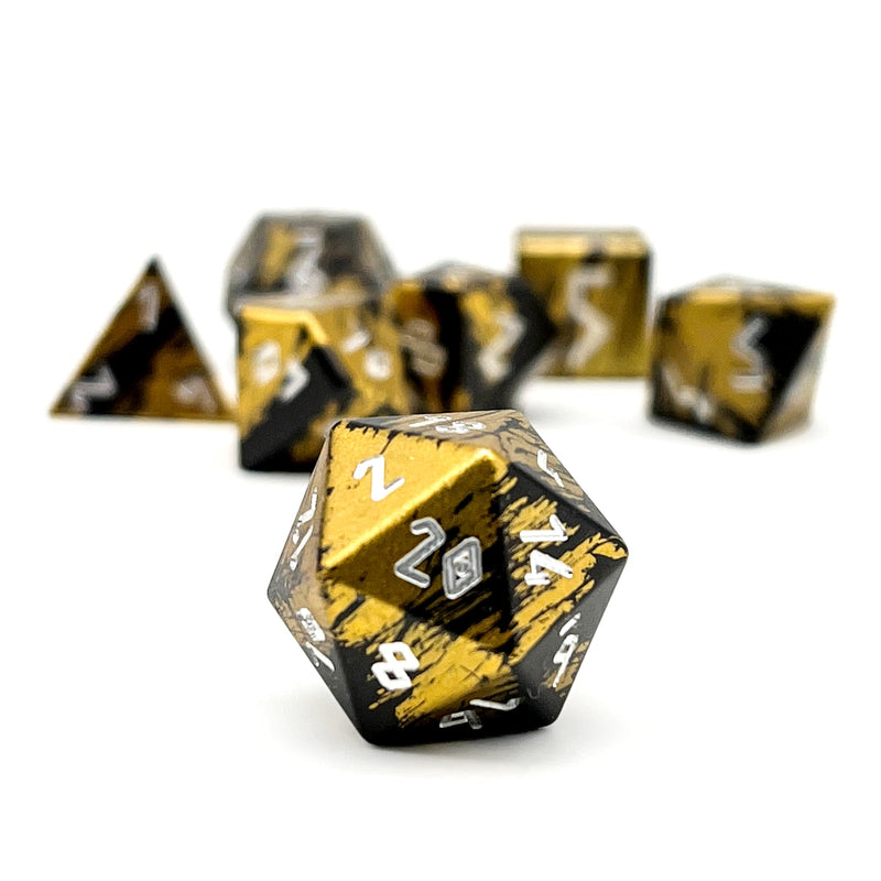 Norse Foundry 7 Die Aluminum Wonderous Dice Set: Dragon's Horde