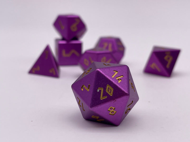 Norse Foundry 7 Die Aluminum Dice Set: Orb of Bardic Knowledge
