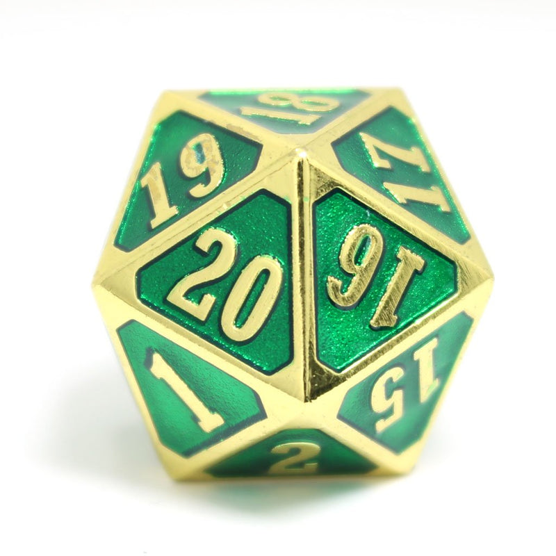 Die Hard Dice Roll Down Counter - Shiny Gold Emerald