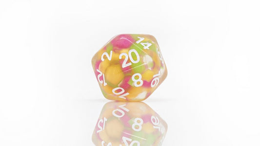 Sirius Dice 7 Die Set: Melon Ball Glowworm