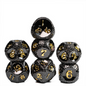 Dragonstone: Night - Metal RPG Dice Set