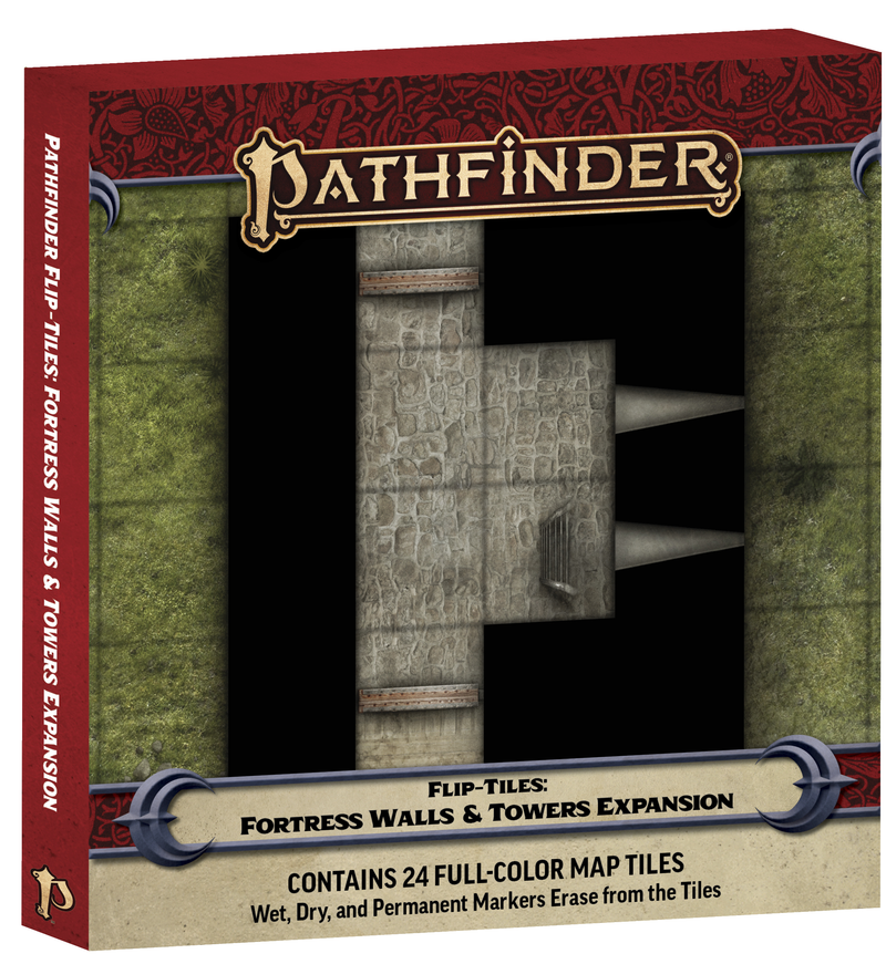 Pathfinder Flip-Tiles Fortress Walls & Towers Expansion Set