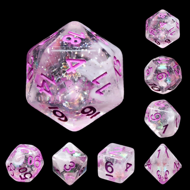 Pink Memory RPG Dice Set