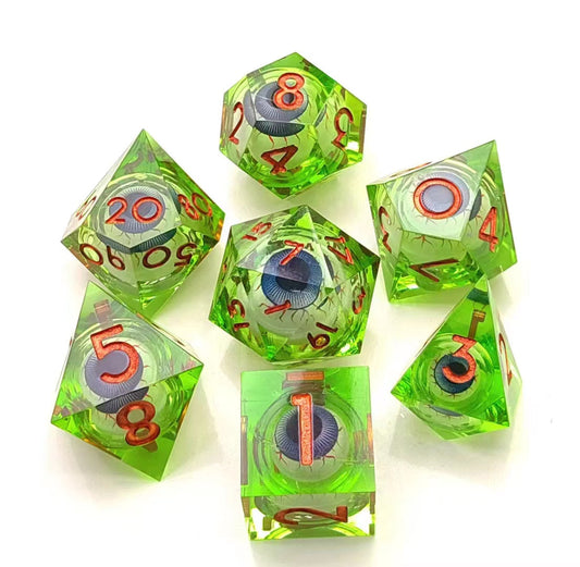 Sharp Edge Moving Eye RPG Dice Set - Poisonshot