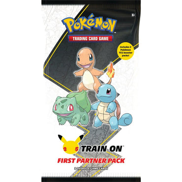 Pokemon 25th Anniversary Train On First Partner Pack - Kanto