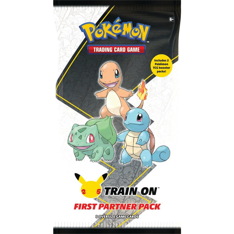Pokemon 25th Anniversary Train On First Partner Pack - Kanto