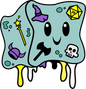 Gelly Cube Pride Pin: Nonbinary