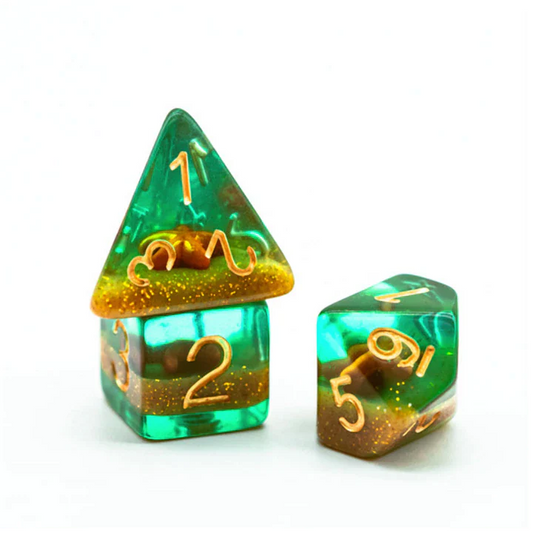 Sand Sifting Starfish RPG Dice Set