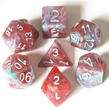 Foam Brain Games Geranium RPG Dice Set