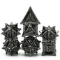 Warrior's Flail: Silver - Metal RPG Dice Set