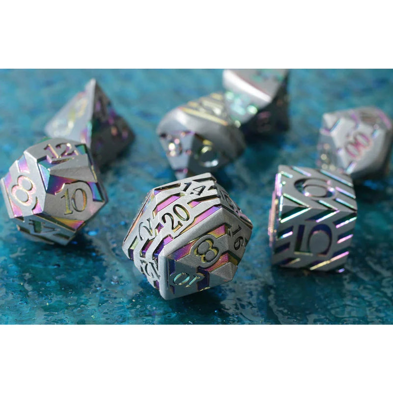 Forged Gaming Star Void 7 Piece Metal Dice Set