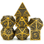 SteamPunk: Antique Gold - Metal RPG Dice Set