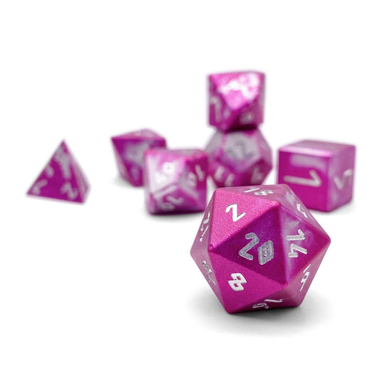 Norse Foundry 7 Die Aluminum Wonderous Dice Set: Sugar Bomb