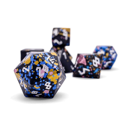 Norse Foundry 7 Die Aluminum Wonderous Dice Set: That 70's Die