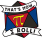 That's How I Roll Pride Pin - Polyamorous