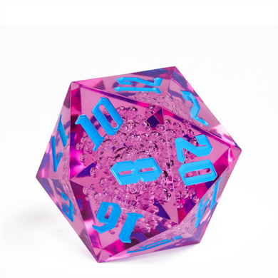 55mm Titan D20 - Sharp Edge Purple Bubbles