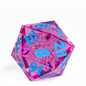 55mm Titan D20 - Sharp Edge Purple Bubbles