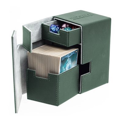Ultimate Guard Flip N Tray Deck Box - Green (100+)