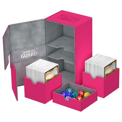 Ultimate Guard Twin Flip N Tray Deck Box - Pink (200+)