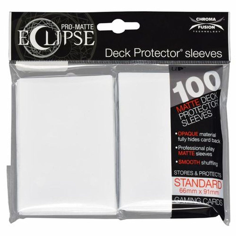 Ultra Pro Deck Sleeves - Pro-Matte Eclipse: White (100)