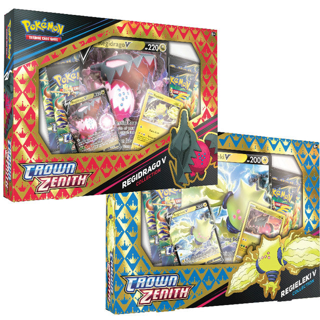 Pokemon Crown Zenith Regieleki V/Regidrago V Collections