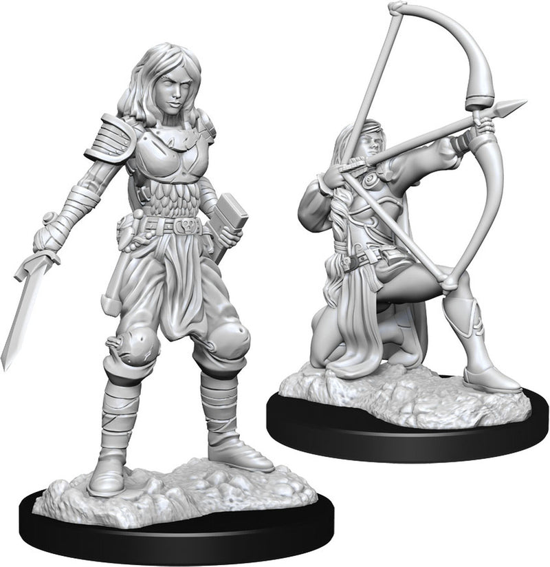 Wizkids Battles Miniatures: Human Fighter Female