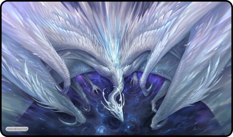 Gamermats Playmat - White Crystal Dragon