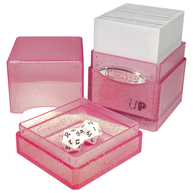 Ultra PRO: Satin Tower - Glitter Pink