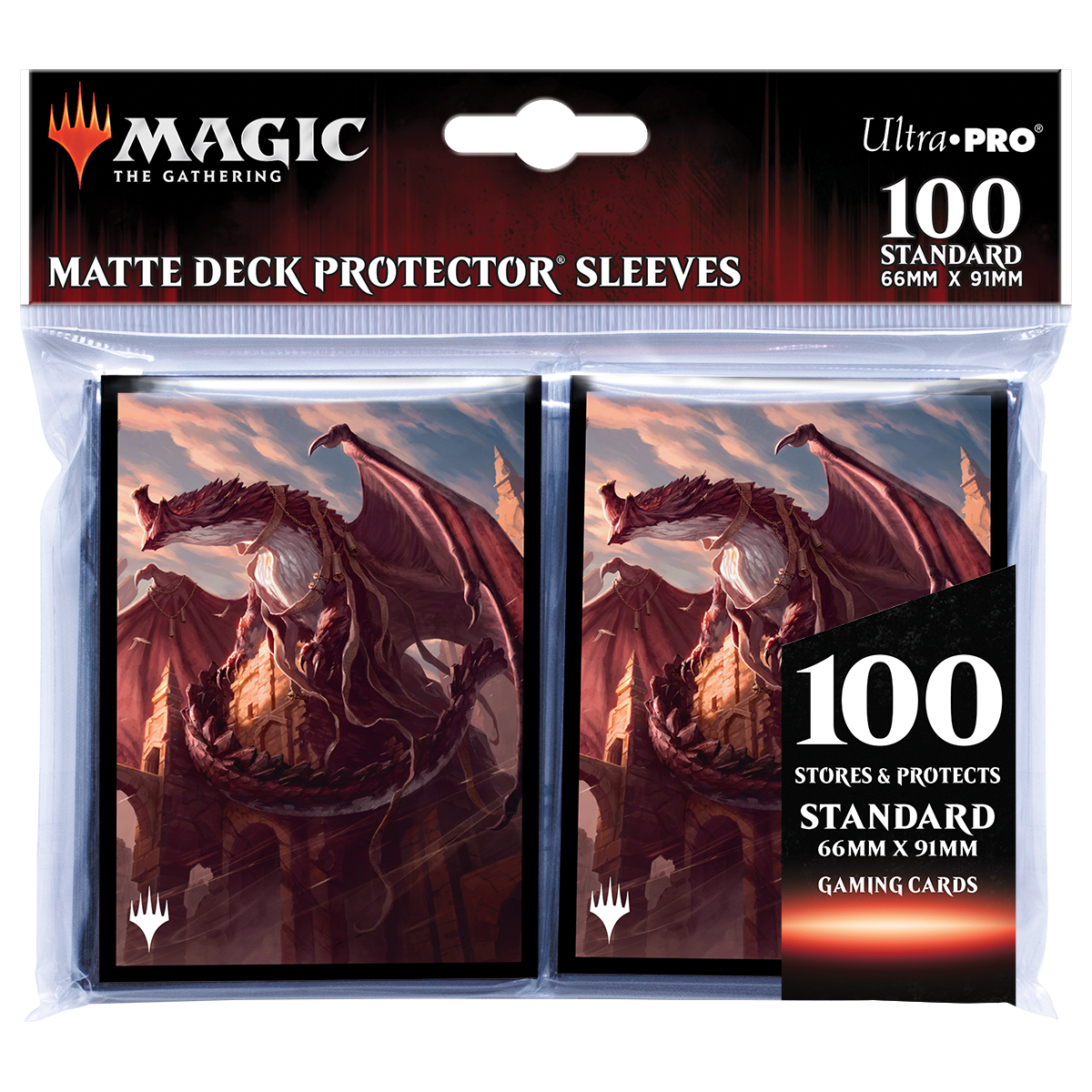Ultra PRO: Standard 100ct Sleeves - Strixhaven (Velomachus Lorehold)