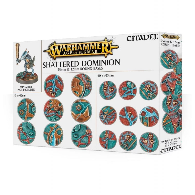 Citadel: Age of Sigmar: Shattered Dominion: 25 & 32mm Round Bases