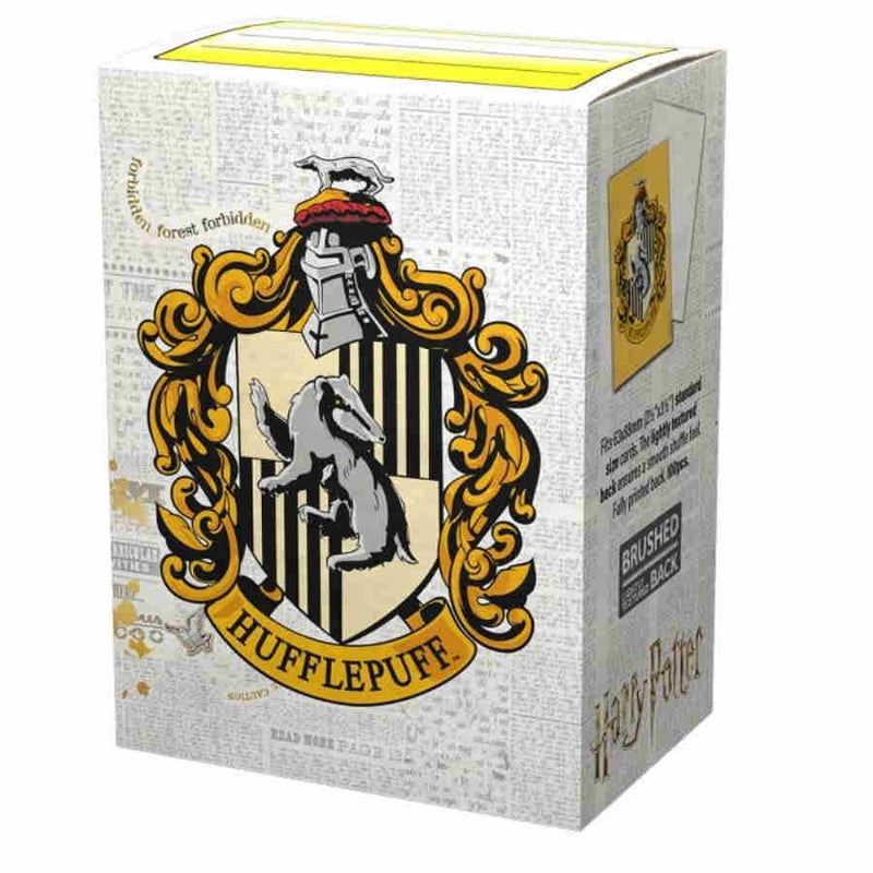 Dragon Shield Sleeves - Harry Potter Hufflepuff Brushed Art (100)